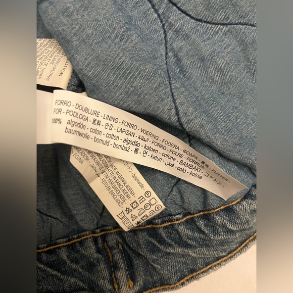 Zara Light Blue QUILTED DENIM
JACKET - Picture 5 of 10